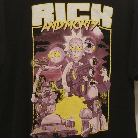 Ripple Junction Other - Rick and Morty Short Sleeve Black Men's T-Shirt